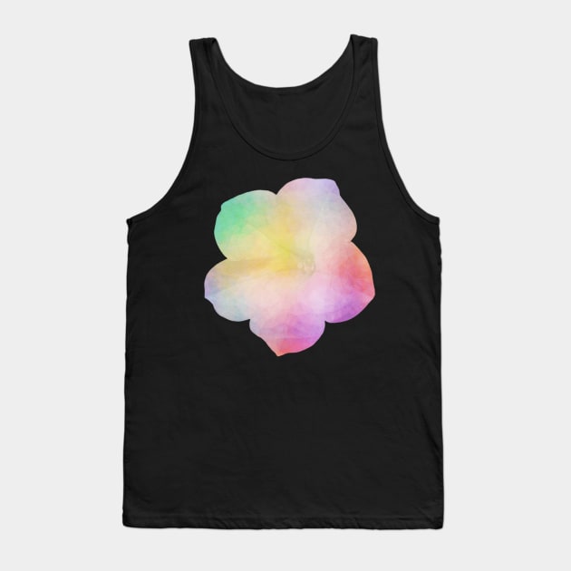 Rainbow flower...with triangles! Tank Top by Geomhectic